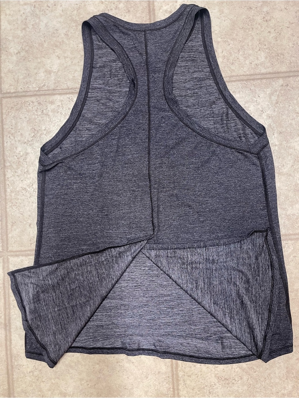 lululemon athletica Women's Dark Heather Gray Racerback Tank - Picture 3 of 5